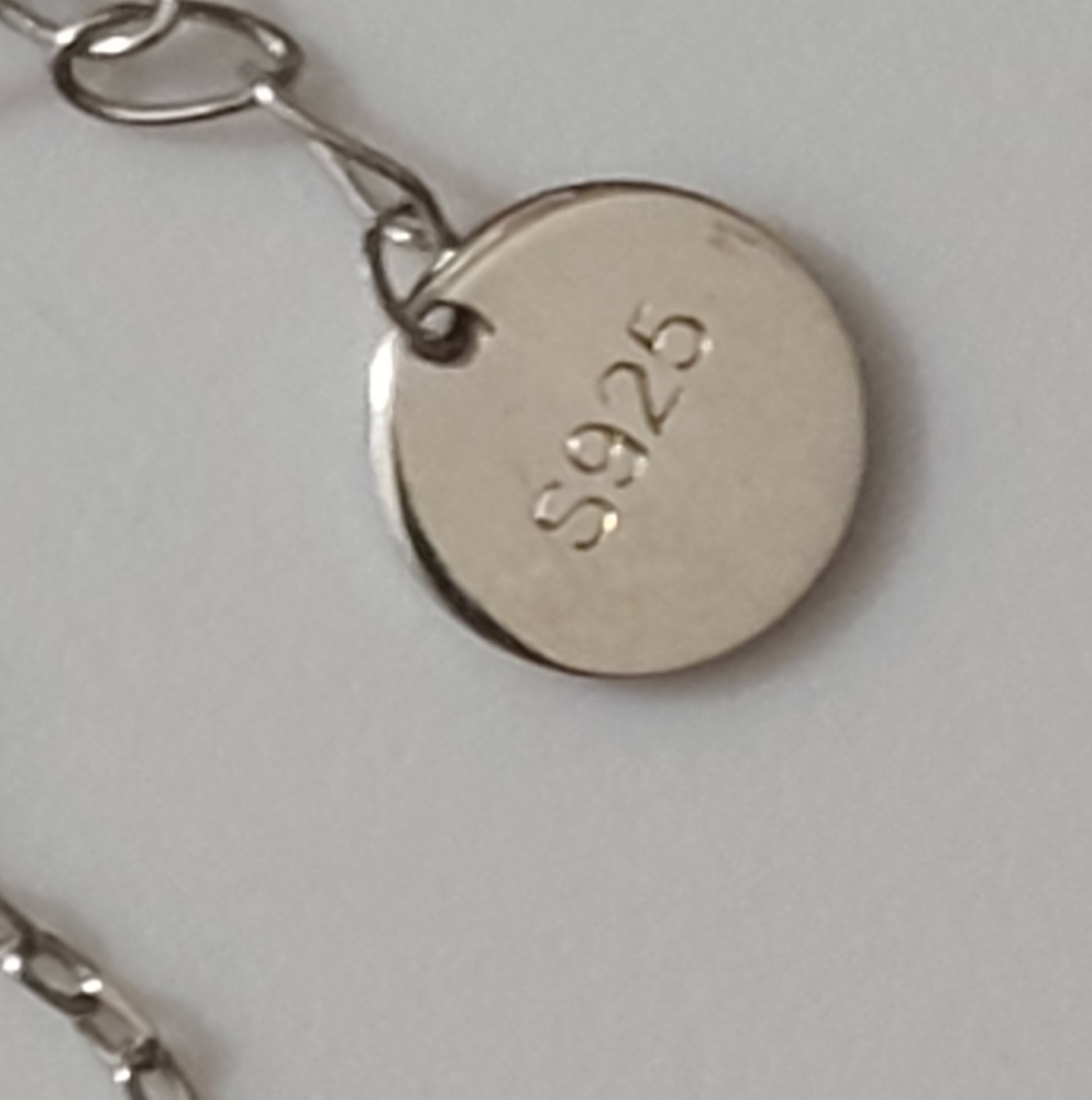 925 sterling silver cross charms necklace 18" euc dainty chain crosses religious - Picture 3 of 7